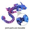 Articulated 3D-Printed Dragon Figurines, Random Colors, 1/4/12-Piece Packs