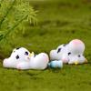 Fairy Garden Micro Landscape Animal Model Little Statue Cow Figurines Miniature Dairy Cattle