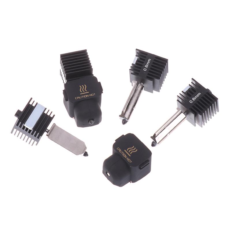 Сопло из закаленной стали для 3D-принтера для аксессуаров для 3D-принтера Bambu Lab A1/A1Mini End 0,2/0,4/0,6/0,8 мм, набор сопел