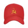 Russian Soviet Flag Baseball Cap for Women Unisex Breathable CCCP USSR Hammer And Sickle Dad Hat Performance Snapback Summer Hats