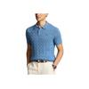 Polo Ralph Lauren Classic Solid Logo Embroidered Knit Polo Shirt Short Sleeve Men tops Light-Blue MNPOSWE1N820025-400