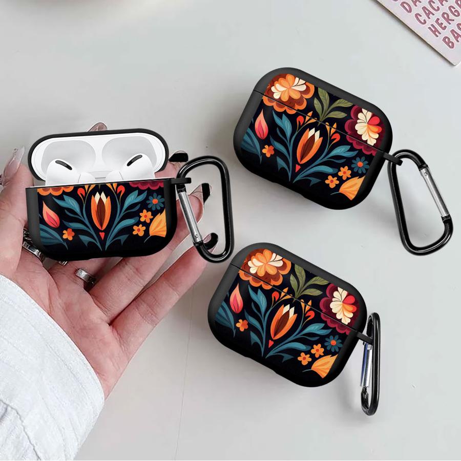 Чехол с цветочным узором для Airpods 3 1 Pro3 Pro2 2 Pro 4 Чехлы для наушников Обложка