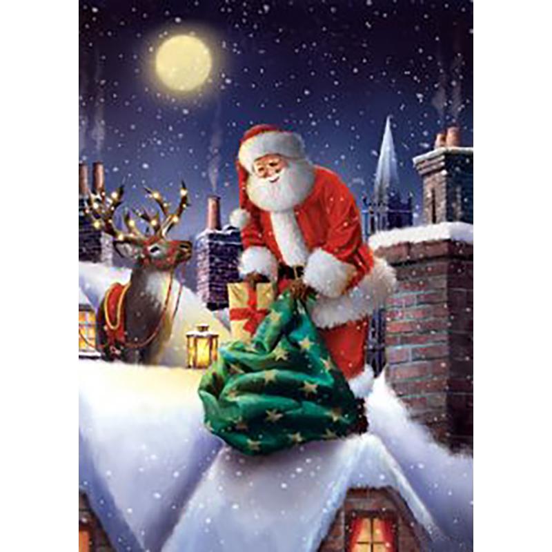 DIY Санта-Клаус 5D алмазная живопись полная круглая дрель мультфильм Алмазная вышивка Рождественский подарок вышивка крестиком стены книги по искусству домашний декор
