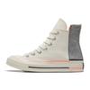 1970-е Chuck Taylor All Star Круглый носок Шнуровка Высокие парусиновые женские Молочно-белый