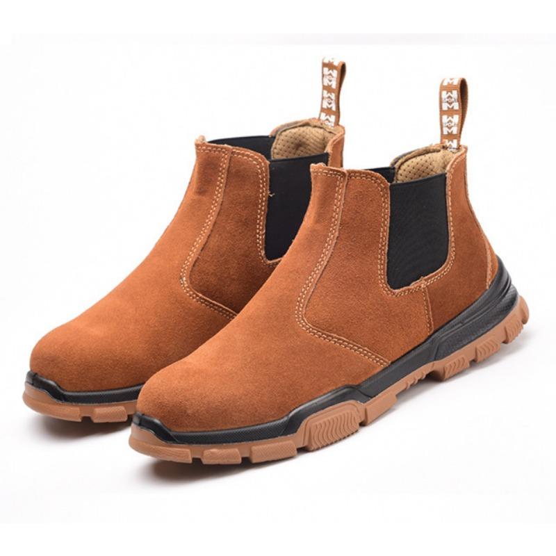 Обувь для страхования труда. Защитная рабочая обувь для защиты от разбивания, прокалывания и электросварки.