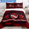 Atletico Independiente 3pcs Bedding,Including 1pc Duvet Cover And 2pcs Pillowcases Perfect for Christmas,Ideal for Bedroom, Dormitory