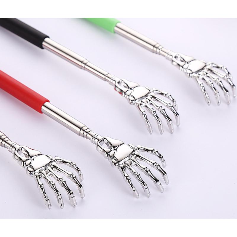 Нержавеющая сталь спина чесалка телескопический чесальный массажер выдвижной зудящий старый человек