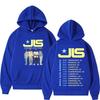 Рок-группа JLS Зимний тур хитов Подарочное худи для фанатов Мужская винтажная толстовка Y2K оверсайз с длинным рукавом Хип-хоп готика уличная одежда