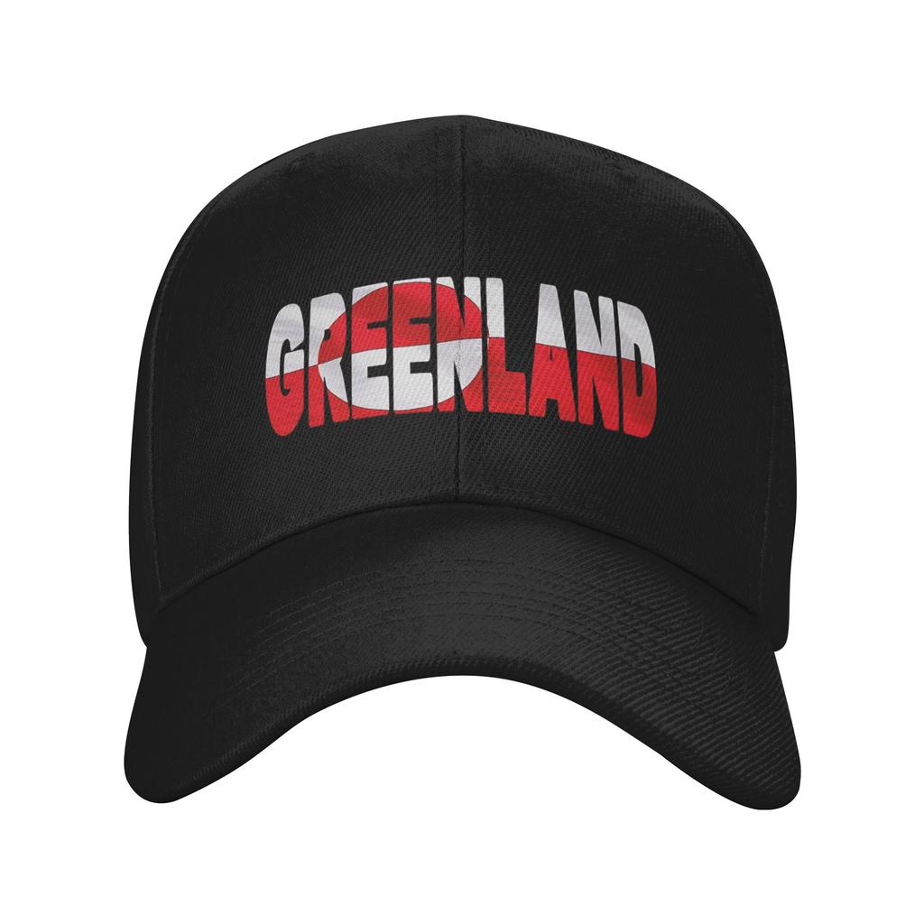 GREENLAND Flag Flying in Wind Baseball Cap Kpop Rock Sun-Proof Hip Hop Hats Women Men Classic Design Baseball Caps