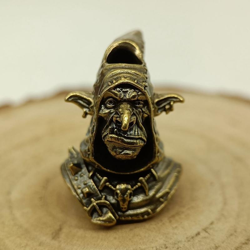 Гоблин гуманоидный организм латунный нож бусины EDC DIY паракорд плетеные браслеты шнурки подвески аксессуары для уличных инструментов подвески