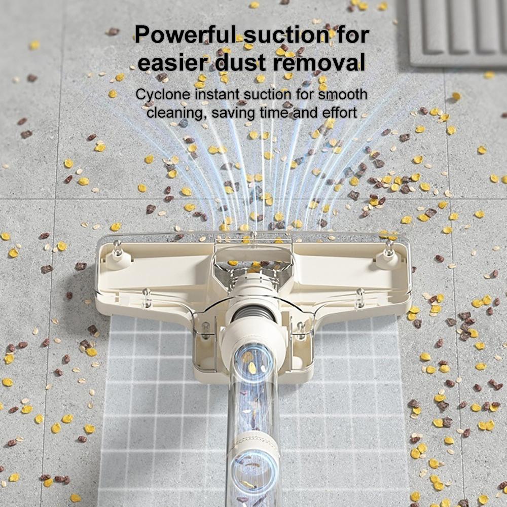 Беспроводной комбинированный пылесос и швабра с многорежимной очисткой, вращающаяся на 90° щетка для глубокой очистки, легкий, обеспечивающий чистоту дома