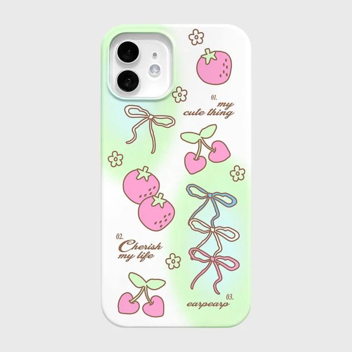 Роскошный корейский ins Lucky Bear Clmj Чехол для телефона iPhone 17 16 15 14 13 12 11 Pro Max X XS XR Plus Air с глянцевой пленкой Жесткий ПК Чехол