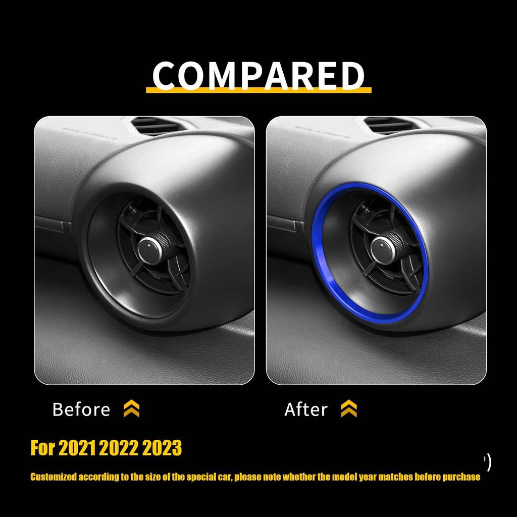 KUNGKIC Toyota GR86ZN8 Subaru BRZZD8202120222023 Эксклюзивный дизайн Алюминиевый сплав Кондиционер Вентиляционное кольцо Декоративное кольцо Внутренняя защитная крышка Inte
