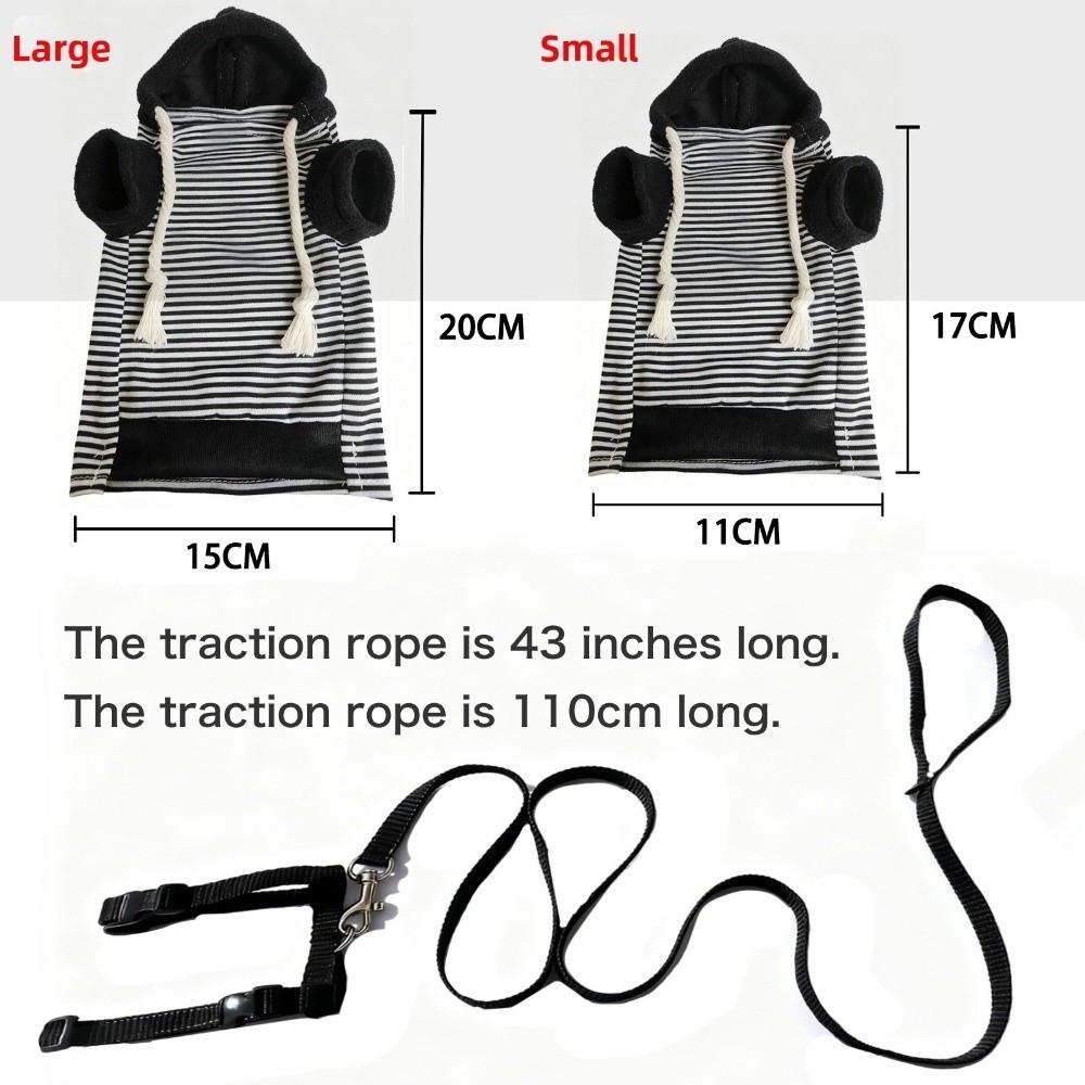 Elastic Ferret Hoodie Thick Fleece Soft Pet Hoodie Cozy Ferret Winter Clothing Outdoor Walks