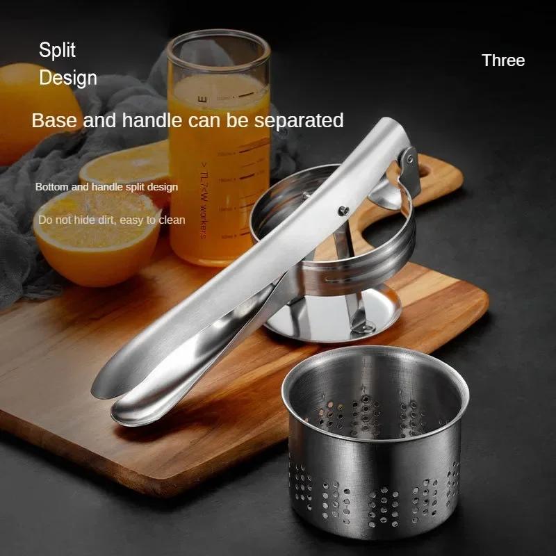 Пресс для пюре из картофеля, соковыжималка из нержавеющей стали, соковыжималка для фруктов и овощей, кухонные принадлежности