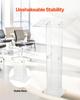 Podium Stand 50 in Portable Acrylic Lectern Storage Wide Reading Surface