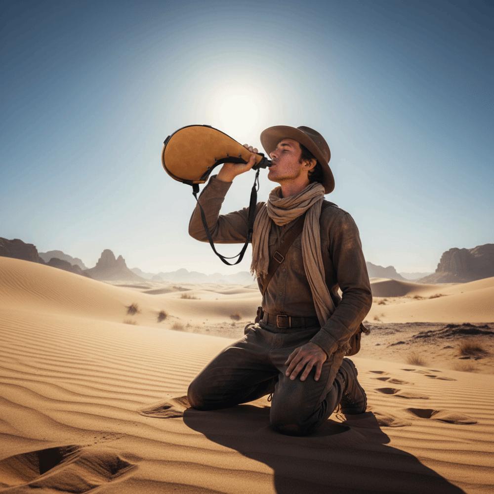 Oval-Shaped Water Kettle Portable Sport Bottles Mountaineering Water Bottle Outdoor Adventures