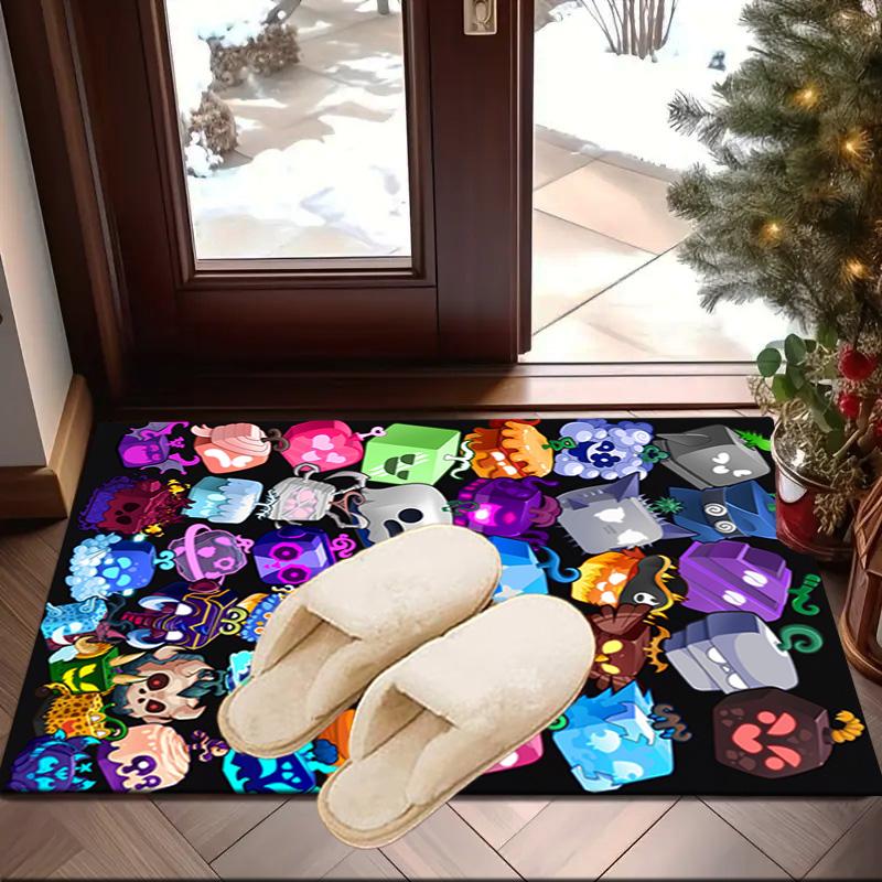 Colorful Cube Creatures Carpet, Chair Rug,Rug for Office Bedroom living rooms, Doormat decor Fan Gift Christmas Gift