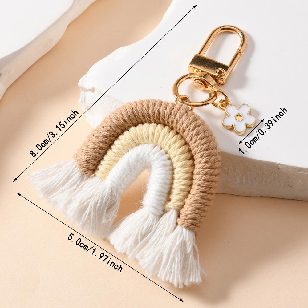 Радужный брелок-подвеска ручной работы