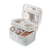 Floral large-capacity cosmetic bag waterproof portable travel storage bag