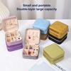 Коробка для хранения сережек, большая вместительная коробка для хранения предметов, легкие серьги, кольца, шкатулка для ювелирных изделий, органайзер, чехол для хранения для женщин