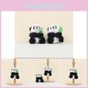 Cute Bamboo Panda Plush Toy Keychain Adorable Stuffed Animal Doll For Bags