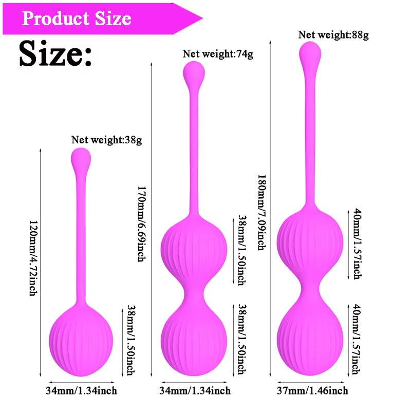 Silicone Smart Ball Kegel Ball Ben Wa Ball Vagina Tighten Exercise Machine Vaginal Geisha Ball Sex Toys for Women