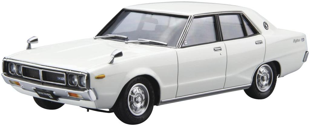 Aoshima Bunka Kyozai Серия моделей автомобилей 47 Nissan GC110 Skyline 2000GT 1972 Пластиковый модельный набор ООО. (АОСИМА) 1/24 Нет.