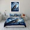 Cockatiel, full moon, flowers. Bedding sets Duvet cover sets Duvet covers Pillowcases(1* Duvet Cover 2* Pillowcases without duvet insert)
