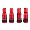 4pcs Universal Car Tubeless Aluminum Alloy Air Bicycle Tire Valve Stems Caps Tyre Wheel Round Cover Auto Accessories Stems & Cap