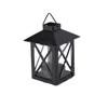 Elegant Black European Candle Holder Exquisite Stable Iron Wind Lamp Handmade Outdoor Candle Lantern Home