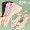 1Pair Anti-Slip Sweat-absorbent Massage Insoles Pad PU Leather Half Pad Women Feet High Heel Insoles Orthotics Inserts