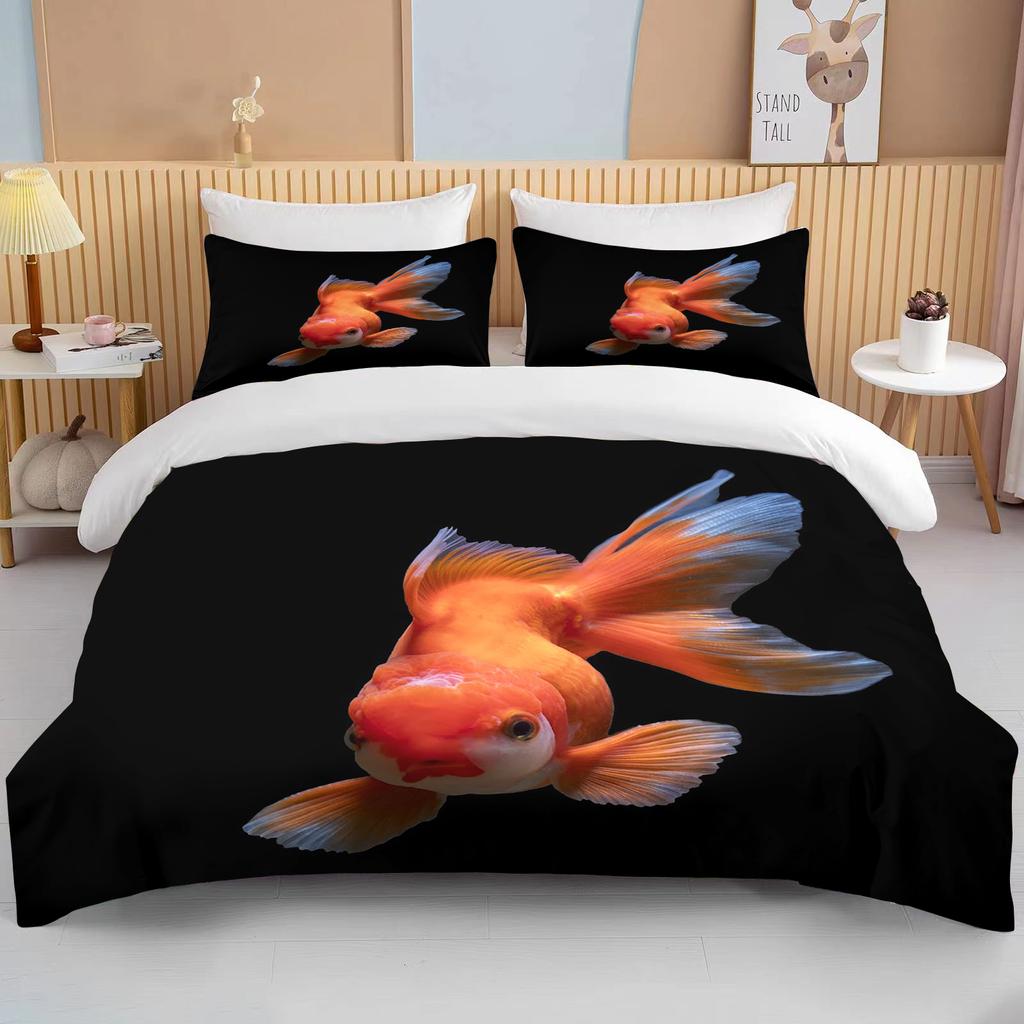 10 Sizes Cute Goldfish Bedding Set Custom Kids Boys Teens Video Game Duvet Cover For Youth New Game Controller Bedspread