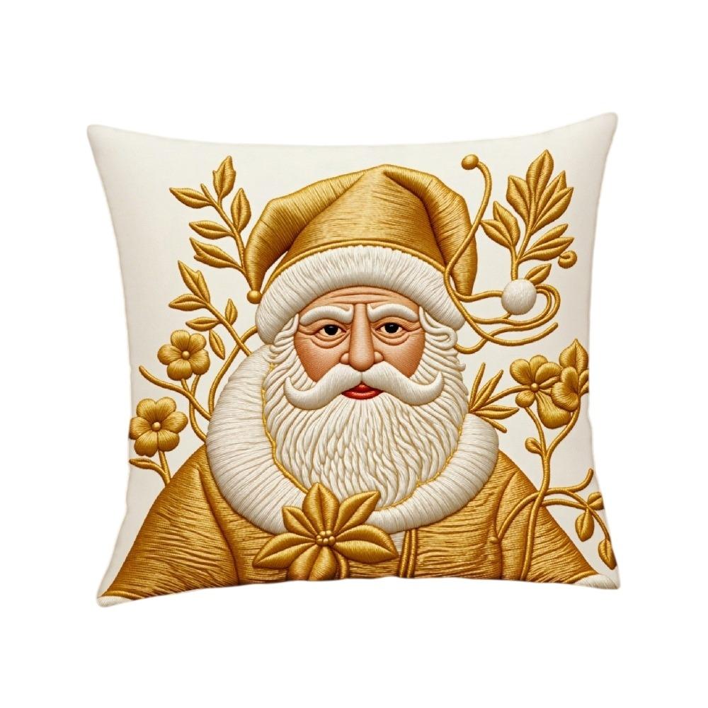 Plush Christmas Pillow Cover Soft Snowman Pillow Cover Holiday Pillowcase Throw Cushion Case Couch