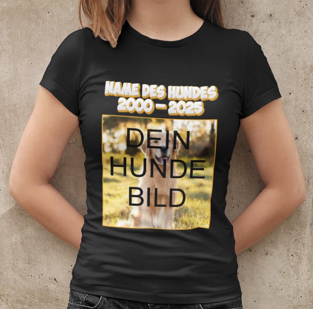 Personalisiertes Hunde Spruch RIP Gedenken erinnerung Hund DOG Damen Shirt