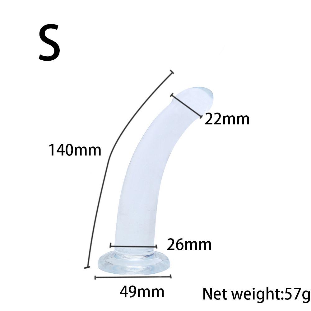 Orissi Transparent Suction Cup Anal Plug & Dilator for Men and Women - Simulated Dildo for Backyard Play
