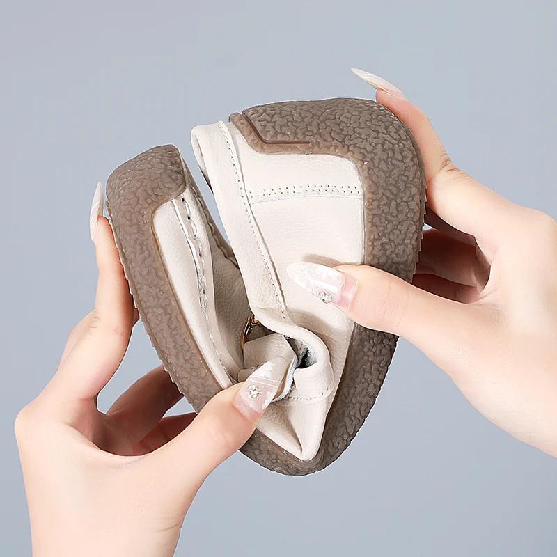 Женская обувь из вулканизированной кожи, мокасины на плоской подошве, кроссовки, дизайнерская обувь для женщин, лоферы, женские туфли-лодочки, большой размер 43