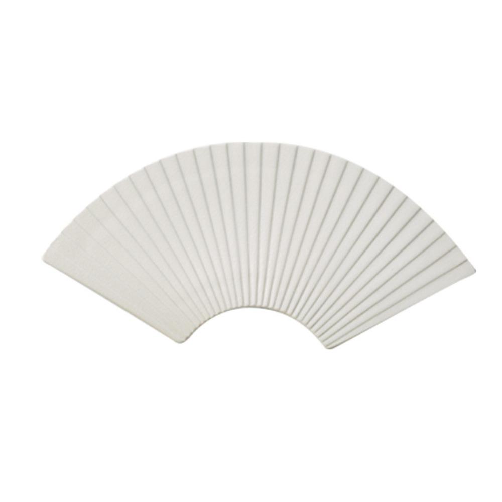 Durable Fan Shaped Striped Plate Japanese Style Dessert Tray Storage Tray  Hotel Table