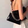 Summer Niche Design Bags: Women's Crocodile Pattern Chain Underarm Bag, Retro Baguette Bag, Single-shoulder Crossbody Bag