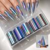 Laser Nail Foil Decals Iridescent Nail Decals Professional Manicure Decals  Nail Decoration