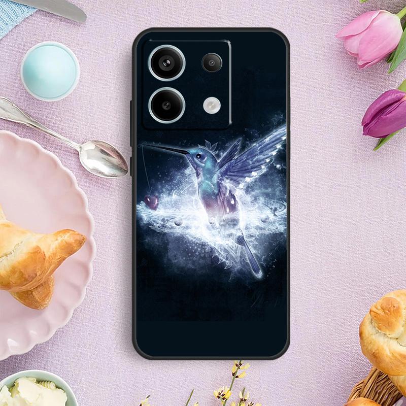Чехол для телефона с колибри для Redmi Note 12 11 9 10 13 Pro Plus 9S 10S 11S 12S Redmi 13C 9C 10C 12C