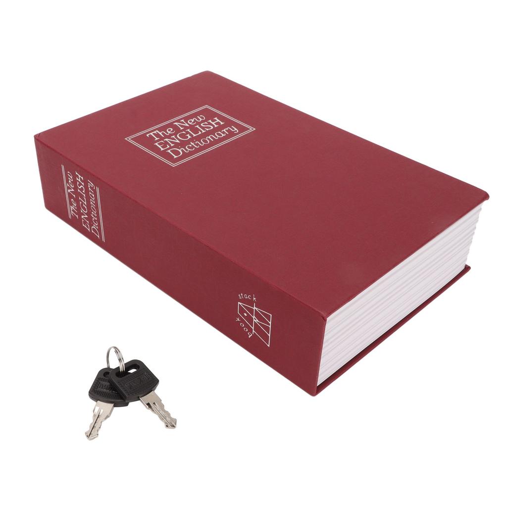 Book Safe Stainless Steel Liner Decorative ABS Material Humanized Design Protective Soft Touch