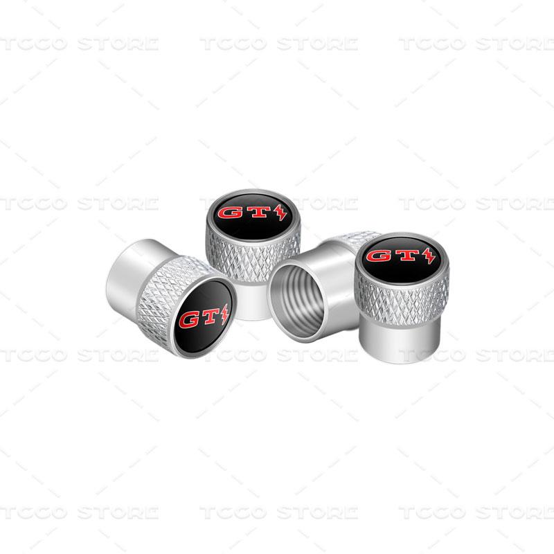 For VW VOLKSWAGEN 2026 New 4pcs Car Wheel Tire Valve Core Cap Dust Proof Covers For GTI Lightning Logo Golf MK3 MK4 MK5 Polo Tou