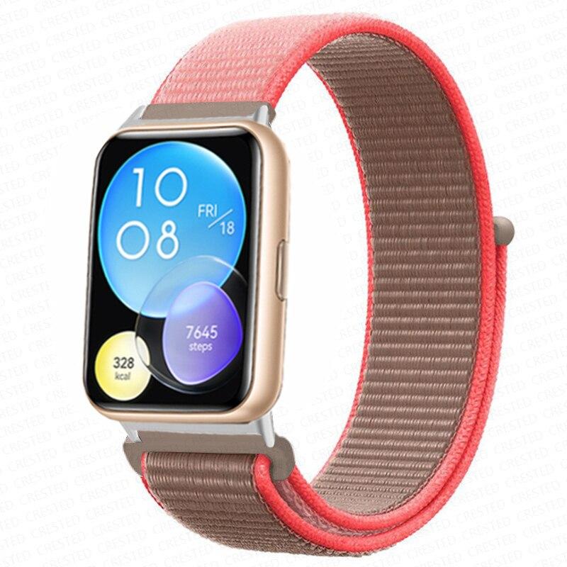 Нейлоновый ремешок для Huawei Watch Fit 2, ремешок, аксессуары для умных часов, сменный браслет Correa Huawei Watch fit1 active
