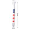 10PCS Bamboo Golf Ball Holder Colored Stripes Tees Step Down Stable Golf Tees  Golf Swing Exercises