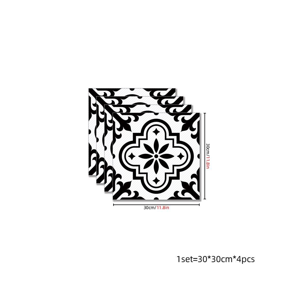 4 шт. водостойкие самоклеящиеся плиточные напольные наклейки для кухни, ванной комнаты, обои из ПВХ, мебель для спальни, настенные наклейки для украшения комнаты