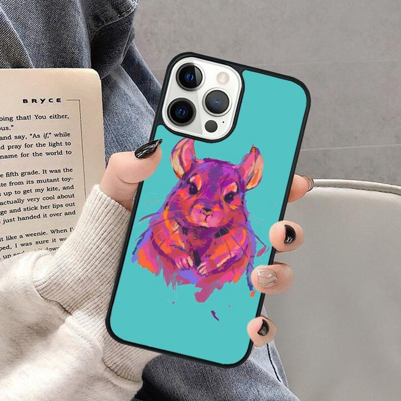 Милый Мультяшный Шиншилла Чехол для Телефона для iPhone 17 Air 16 16e 15 Plus для Apple 13 11 12 14 Pro Max Чехол