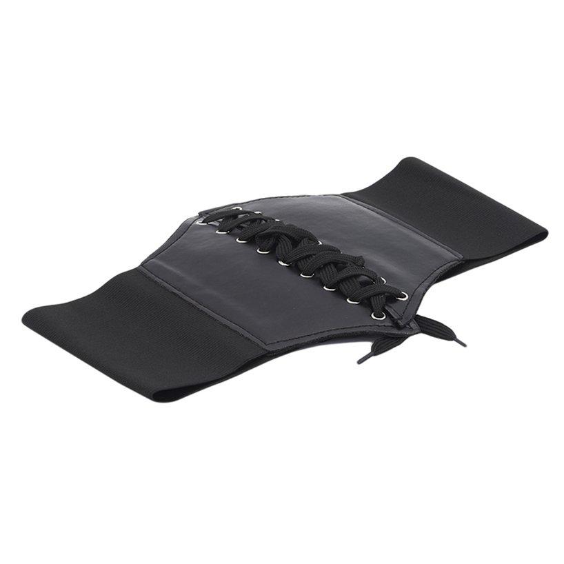 Модный широкий корсетный пояс из искусственной кожи, женские эластичные ремни, повседневный корсет, повязка