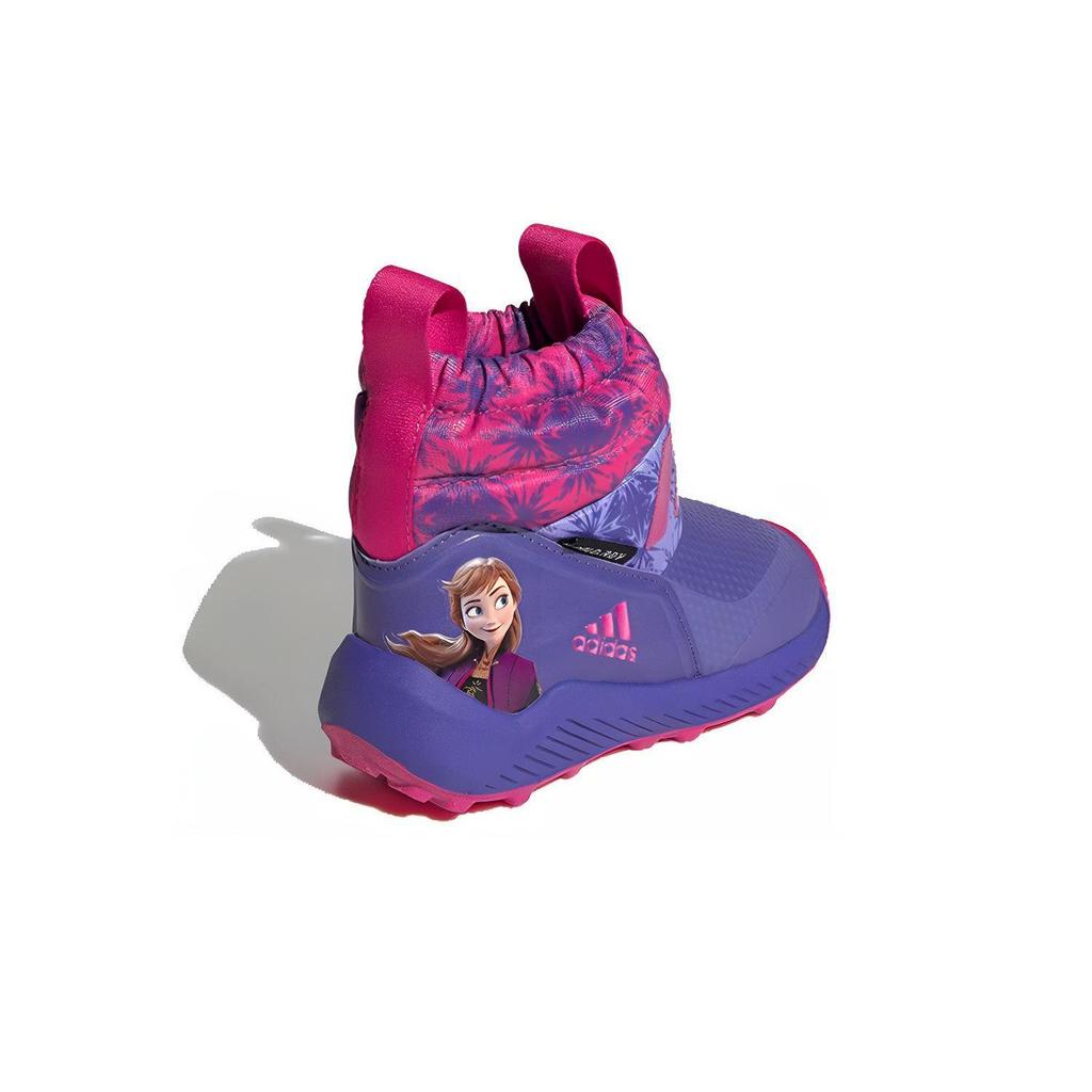 Детская обувь Disney x Adidas, водонепроницаемая и теплая, высокие, для малышей, фиолетово-розовая, для младенцев и малышей, FV4270