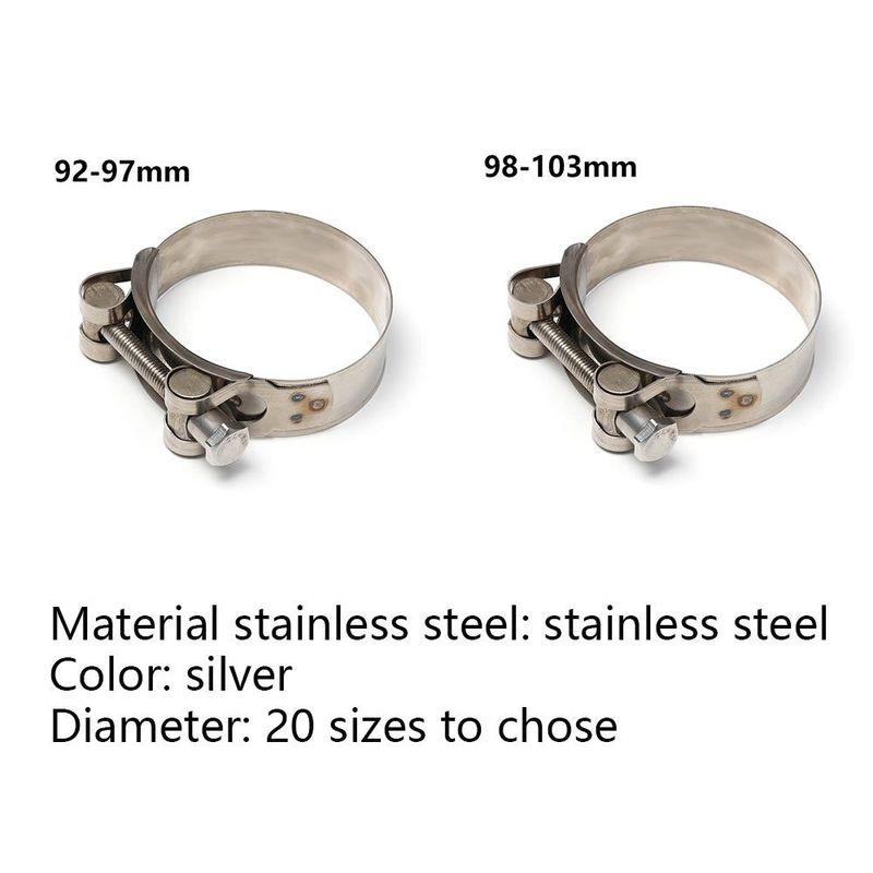 1 Pc Stainless Steel T Bolt Exhaust Pipe Clip Hose Clamps Sealing Welding Marine Clip Repair Tool Hardware Accessories New